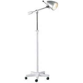Lámpara de exploración médica, foco orientable, lámpara de 100W, peana de aluminio (MILLA-FOCO2000)