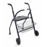 Andador 2 ruedas plegable con asiento, respaldo y cesta (ORT21751)