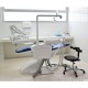 Sillón dental - odontológico eléctrico de gama alta con pedal de control, incluye silla de trabajo