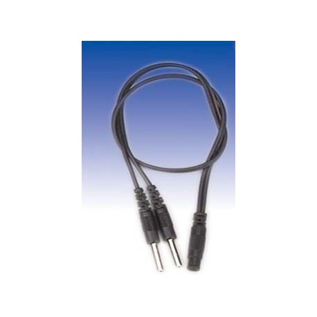 Cable duplicador conexión 2mm para electroestimulador (LACA-LTR348)