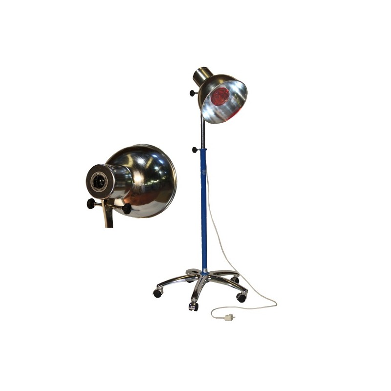 Lámpara de infrarrojos con peana de 5 ruedas con temporizador - Logarsalud