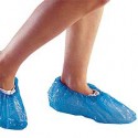 Cubrezapatos o calzas desechable plástico en color azul Gofrado 100 Unidades (UNI-09019)