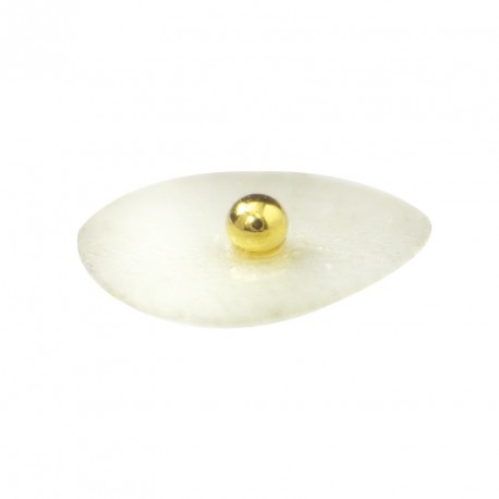Editando: Bolitas metálicas (300ud) bañadas en oro con adhesivo transparente, auriculoterapia