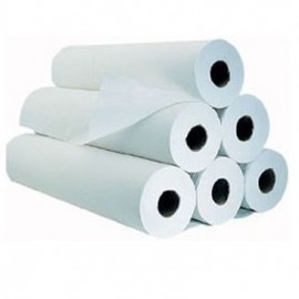 6 Rollos de papel con precorte para camilla economic,43gr. 0,60X60 metros