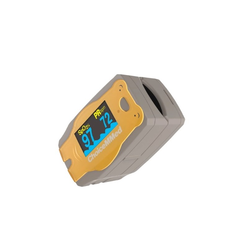 Pulsioximetro de DEDO con onda plestimográfica AEROCARE (blanco).