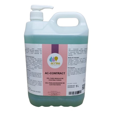 Garrafa de gel antidescontracturante AC-CONTRACT de 5kg